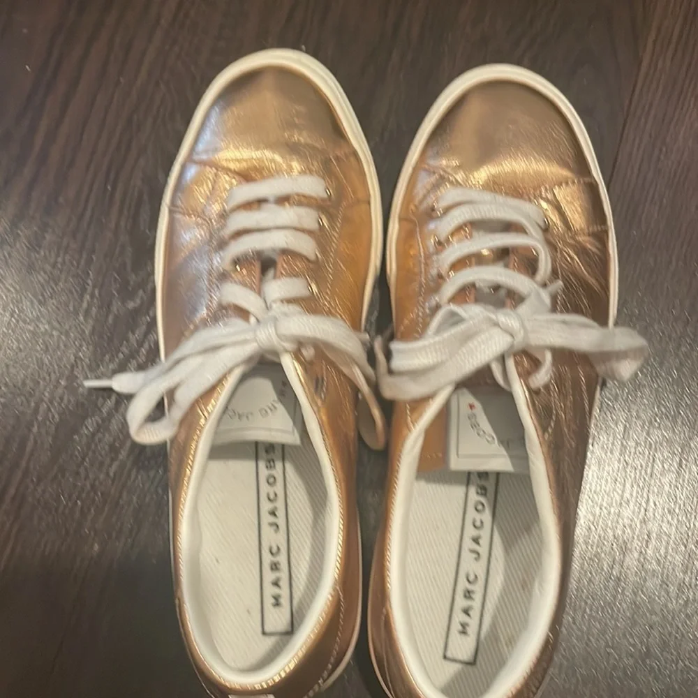 Rose Gold Marc Jacobs Sneakers- Only worn once! - Picture 4 of 8